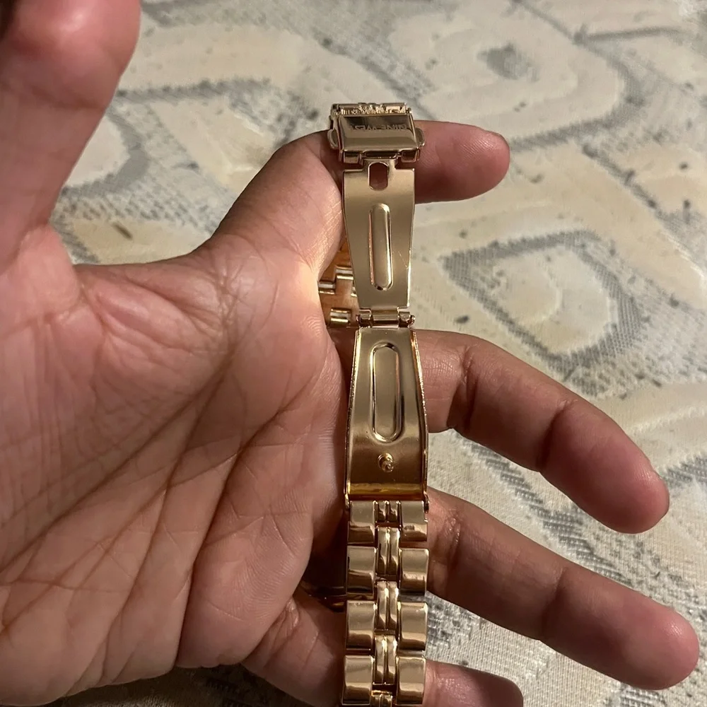 Nine West Metallic Rose Gold Watch - Picture 4 of 7